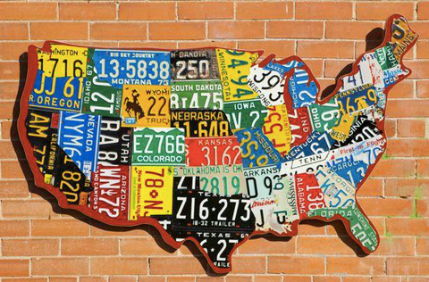 1. USA License Plate Maps