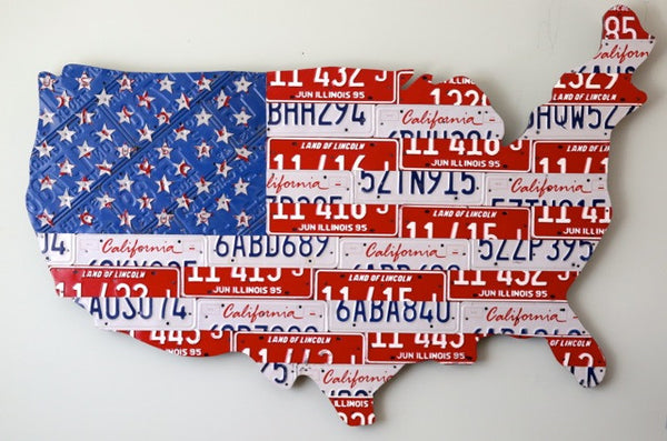 Discounted Cutout USA Flag