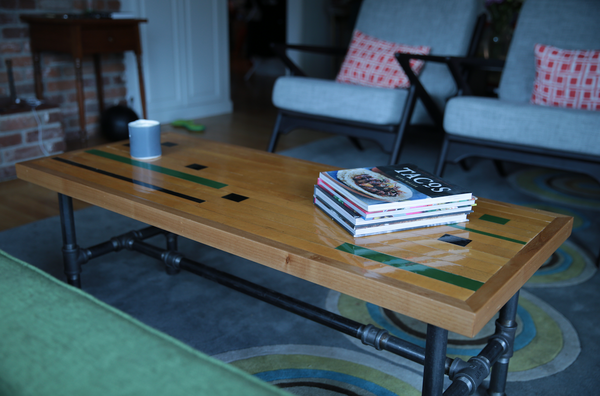 Recycled Gym Floor Coffee Tables