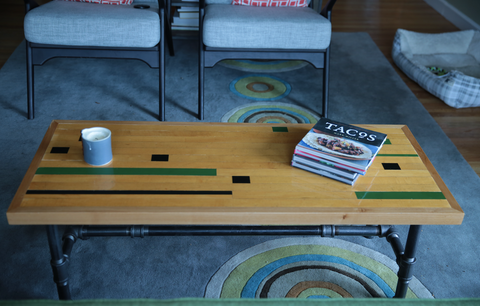 Recycled Gym Floor Coffee Tables
